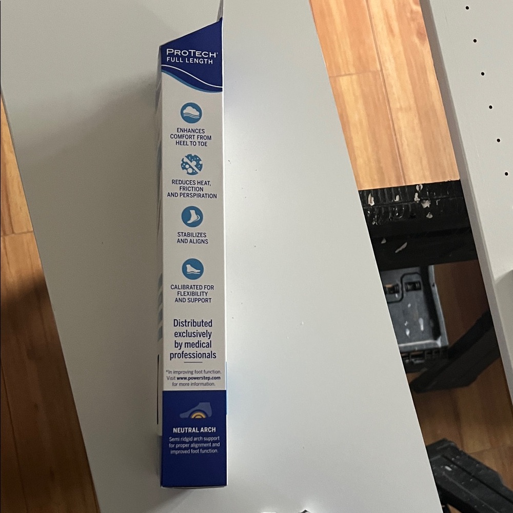 Two Pair: PowerStep Full Length Insoles Orthotics; Neutral arch - Picture 2 of 8